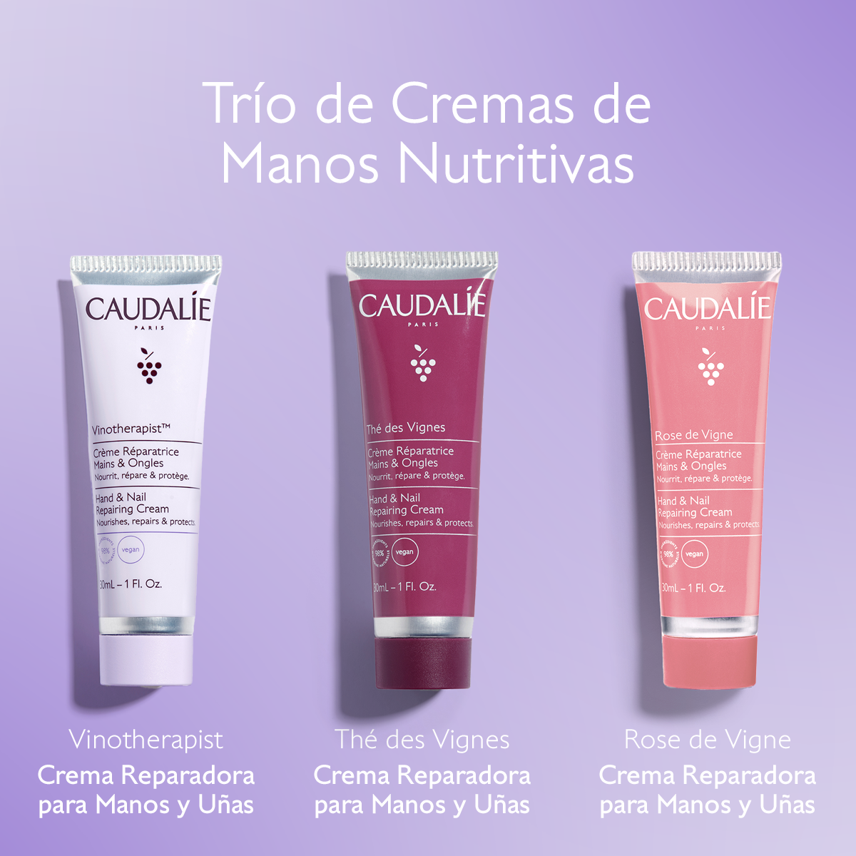 TRÍO CREMAS HIDRATANTES PARA MANOS (SET DE HIDRATACIÓN)